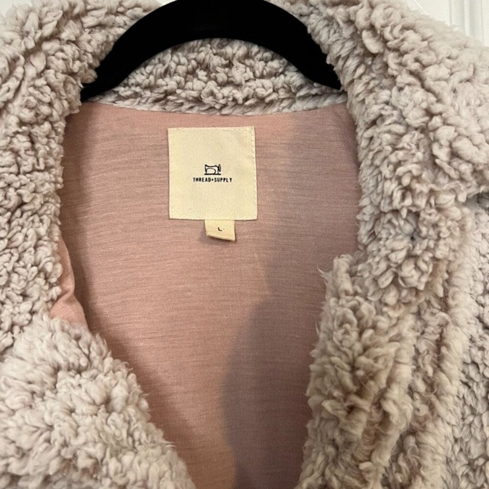 Thread + Supply Teddy Bear Jacket, Size Large - image 3